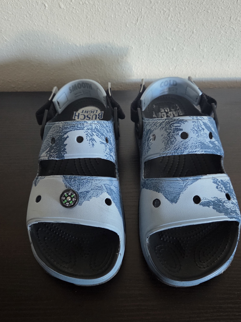 Crocs 208598-90H Busch Light Beer All-Terrain Sandals Unisex Size Men 8 Women 10